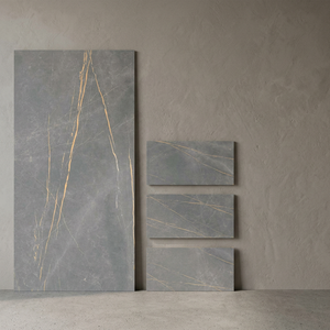 Evar Gold 600x1200mm Azulejos tallados en porcelana Agarre de piedra Luminoso 60x120cm Azulejos para sala de baño al aire libre 20mm Popular Argelia - Product Image 3