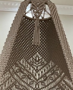 Balancelle suspendue en macramé en coton pour patio |   Balançoire pour adultes et enfants pour lire confortablement des livres - Product Image 2