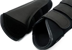 Protectores de Patas para Caballos, Contra Moscas, con Cierre de Velcro, de Cuero PU, para Deportes Ecuestres - Product Image 2