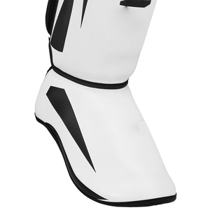 Espinilleras personalizadas de cuero para Muay Thai, artes marciales, boxeo y kickboxing, con protección para el empeine, para entrenamiento. - Product Image 4