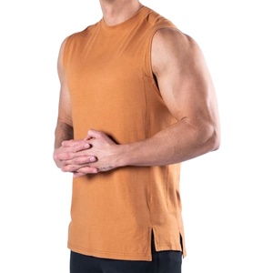 Débardeurs sans manches pour hommes, vêtements de sport décontractés pour la gym, séchage rapide, respirants, écologiques, 100% polyester, grandes tailles, personnalisables - Product Image 1