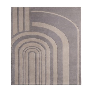 Alfombras de área modernas de lana de basalto de pelo alto y grueso, hechas a mano, con respaldo de látex, aptas para mascotas, de 0.6-1 pulgada de grosor. Uso Doméstico y Comercial Intensivo - Product Image 1