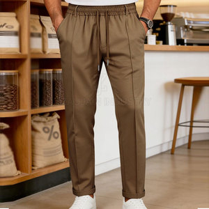 Comfortable <b>Lounge</b> <b>Pants</b> Cotton Blend Breathable Relaxed Fit Elastic Waist Home Wear Custom Private Label - Product Image 3