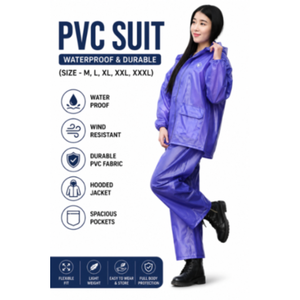 Imperméable de camping extérieur léger et durable en PVC, tailles M à XXXL, haute protection pour accessoires de pluie - Product Image 2