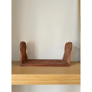 Porte-livres en bois de Sheesham sculpté, design Jali - Vente en gros de bois de rose indien - Product Image 3