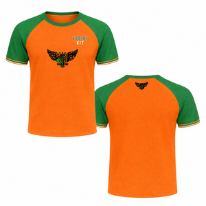 เสื้อครอปท็อปแบบผูกเชือก รุ่นคัสตอม 2026 ลายงูมาสคอต แบรนด์ Famu สีส้มเขียวตัดกัน แขนสั้น สำหรับผู้หญิง ลายโลโก้สัตว์เลื้อยคลาน สไตล์วิทยาลัย - Product Image 3