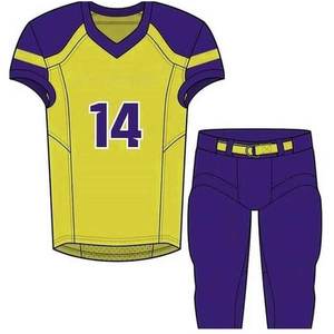 Maillots de football américain légers personnalisés pour athlètes, uniformes de football personnalisés avec impression par sublimation avancée - Product Image 5