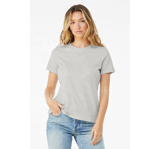 Camiseta de Algodón Personalizada de Alta Calidad al por Mayor para Mujer, Corte Ajustado, Anti-Pilling, Manga Corta, Ligera, Estampada, para Verano - Product Image 4