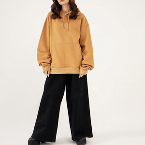 Sweat-shirts oversize pour femmes, personnalisés, 100% coton, en tissu éponge épais, écologiques, lavés et usés, pour le printemps et l'été - Product Image 5