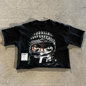 เสื้อยืด 2 แผง ผลิตโดยโรงงาน OEM ดีไซน์สองแผง ผลิตจากผ้าฝ้าย เหมาะสำหรับแบรนด์สตรีทแวร์และผู้ซื้อขายส่งระดับโลก - Product Image 2