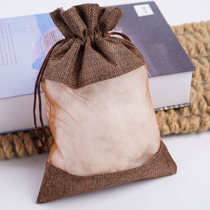 ถุงใส่เครื่องประดับขนาดเล็กที่เป็นมิตรกับสิ่งแวดล้อม ทำจากผ้าปอกระเจา สำหรับบรรจุภัณฑ์ค้าปลีกที่ยั่งยืน - Product Image 4