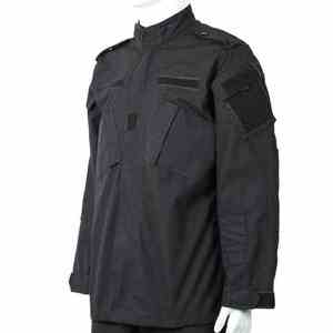 Uniforme de sécurité unisexe ACU, chemise à manches courtes noire, pantalon, veste, style sans couture, polyester et coton, toutes saisons - Product Image 5