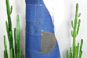 Tablier de barista de luxe en toile, porte-outils multipoches, harnais en cuir réglable, gilet de barman, uniforme pour barbier, café, serveur - Product Image 3