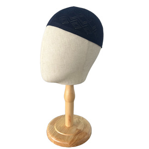 Gorro de Oración Islámico Tejido de Color Sólido para Hombre, Transpirable, Suave, de Gamuza, Cálido, para Adoración Musulmana - Product Image 4