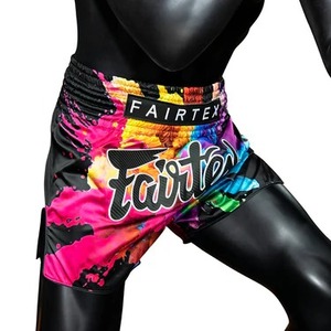 กางเกงชกมวยผ้าซาตินคุณภาพสูงยี่ห้อ Fairtex แบบยืดได้ ออกแบบเองได้ สไตล์มวยไทย กางเกงฝึกซ้อมน้ำหนักเบา ระบายอากาศได้ดี ชุดกีฬา - Product Image 4