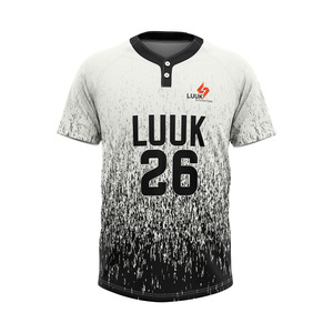 Camisetas de Béisbol Personalizadas con Impresión Digital de 2 Botones para Equipos Profesionales, Nombre y Logotipo del Equipo Personalizados, 100% Poliéster Transpirable que Absorbe la Humedad - Product Image 4