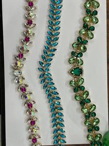 Handmade Rhinestone Horse Brow Band Empty Channel <b>Bridle</b> Strap Adjustable Equestrian Headgear Accessory horse equipment <b>bridle</b> - Product Image 6
