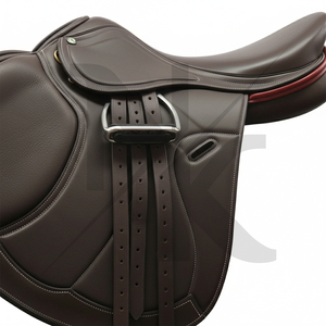 Advanced <b>Equestrian</b> Dressage Saddle Premium Calfskin Leather English Close Contact English horse racing products from India - Product Image 5