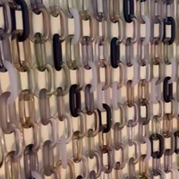 Décoration murale en maillons de chaîne en résine transparente colorée, faite à la main, écologique, de taille personnalisée, imperméable, pour projets de bricolage, séparateur de pièce