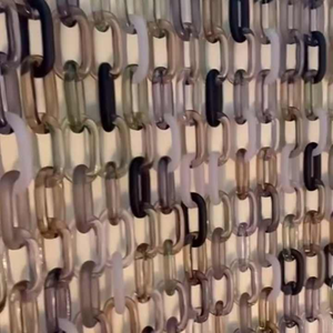 Grandes chaînes en résine transparente colorées, écologiques et faites à la main, pour la décoration murale, les projets de bricolage, les séparateurs de pièce, Saniya - Product Image 4