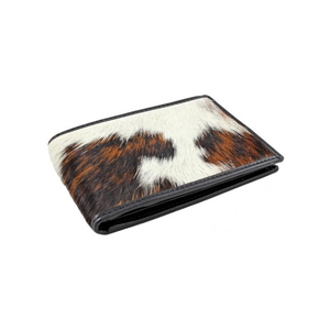 Portefeuille en cuir de vachette premium fait main pour homme, portefeuille fin à rabat en cuir à poils, portefeuille durable en cuir véritable - Product Image 3