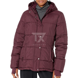CUSTOMIZED Women's Quilted Diamond Puffer Jacket Winter Coat Long Sleeve Button Down Outerwear with Pockets - Product Image 5