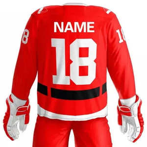 Uniformes de Hockey sobre Hielo 7V7 Personalizados para Hombre y Mujer, 100% Poliéster de Alta Calidad, Impresión de Logotipo Personalizado, Colores, MOQ Bajo, Servicio OEM - Product Image 2