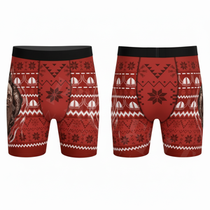 Customized Printed Pattern Athletic Sports Underwear Breathable Stretchy Fitness Gym Running OEM ODM Custom Brief <b>Boxer</b> Shorts - Product Image 3