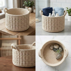 Mejor Precio al por Mayor para Organizador Circular de Almacenamiento de Alimentos, de Algodón Grueso para Crochet, Ecológico, de Lujo, Apto para Principiantes - Product Image 5