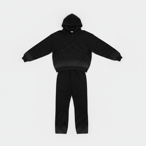 Survêtement Homme Strass Prix Bas Vente en Gros Tenue de Sport Entraînement Jogging 100% Coton Coupe Ample Anti-Plis - Product Image 3