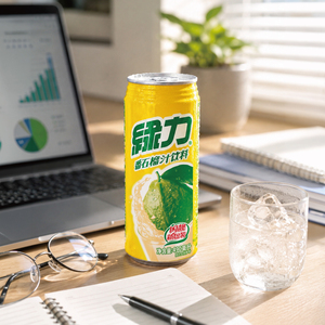 เครื่องดื่มน้ำฝรั่งกรีนพาวเวอร์ 330 มล. ผสมน้ำฝรั่งแท้ 12% น้ำตาลน้อย สดชื่น - Product Image 5