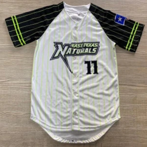 Camiseta de Béisbol East Texas Naturals para Niños, Manga Corta, Rayas Sublimadas, 100% Poliéster, Transpirable, Corte Regular, para Adolescentes - Product Image 3