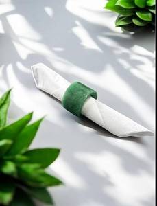 Elegant Luxury Modern Style <b>Epoxy</b> Resin and Wood Wedding Napkin Ring Eco-Friendly Customized Color Personalized Tableware - Product Image 6