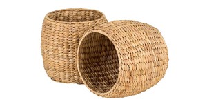 Vietnam New Arrival Luxury Woven Water Hyacinth Eco-Friendly Multifunction <b>Storage</b> <b>Basket</b> Natural Cheap Wholesale Decorative - Product Image 4