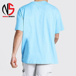 T-shirt NURAK Homme Oversize Extrême 100% Coton Écologique avec Logo Personnalisé OEM 220g Unisexe Streetwear Hip Hop Vintage Homme 2026 - Product Image 6