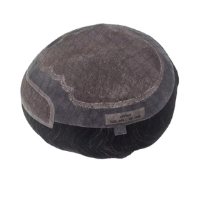 Perruque toupet Apolo modèle Taz, cheveux humains mono de qualité supérieure du Bangladesh, avec des styles de vagues lâches naturelles et un style Yaki. - Product Image 1