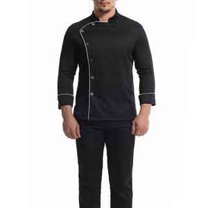 Chaqueta de Chef Profesional de Manga Larga con Doble Botonadura y Cuello Alto, Uniformes de Chef para Hombre - Product Image 5