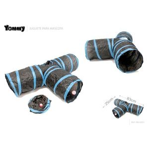 Túnel de juego plegable de tres vías Yommy Pet de 83 cm para gatos y perros - Product Image 1