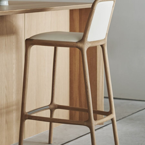 Îlot de cuisine en teck, chaise haute - Product Image 1