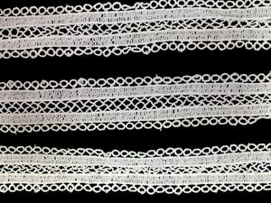 Encaje de Algodón Blanco Directo de Fábrica, Cinta de Encaje de Ganchillo Vintage con Ojales y Bordes Festoneados para Prendas de Vestir - Product Image 3