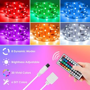 Striscia LED RGB da 5m (16.4FT) con cambio colore, impermeabile IP65, dimmerabile, 5050 LED, lampada decorativa, 150 LED RGB - Product Image 2