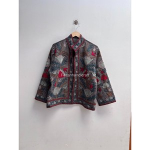 Wholesale 100% Cotton Suzani Jacket Hand <b>Stitch</b> Short Unisex Jacket <b>Coat</b> Uzbek Embroidery Jacket - Product Image 4