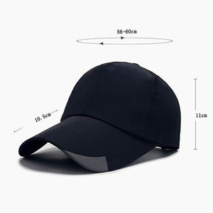 Casquette de baseball unisexe de bonne qualité, séchage rapide, respirante, imperméable, en toile, visière incurvée, sangle réglable, casquette snapback, image personnalisée - Product Image 3