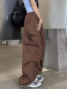 <b>Women</b> Baggy Cargo <b>Pants</b> Multi Pocket Y2K <b>Parachute</b> <b>Pants</b> Loose Fit OEM Wholesale - Product Image 4