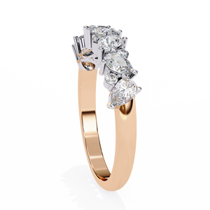Anillos de Boda de Oro Sólido de 14K, Clásicos y Sencillos, con Diamantes Cultivados en Laboratorio HPHT, Color VVS VS DEF, para Uso Diario - Product Image 4