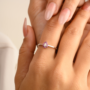 14K Pave Set Halo Ruby Diamond Promise Ring for Women - Product Image 4