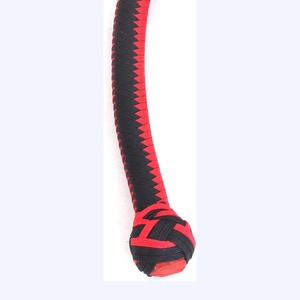 Fouet en cuir de vache fait main, 12 tresses, design personnalisé pour l'équitation, les chasseurs et les longueurs de traînée, 0,3 pied de long - Product Image 2