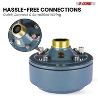 Ensemble de haut-parleurs à cornet 5Core PA, driver de compression 2 pouces, 600W, 16 ohms, corps en aluminium résistant aux intempéries, filetage 18 TPI
