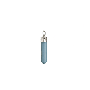 Pendentif crayon en angelite, bijoux religieux hindouistes unisexes - Product Image 1