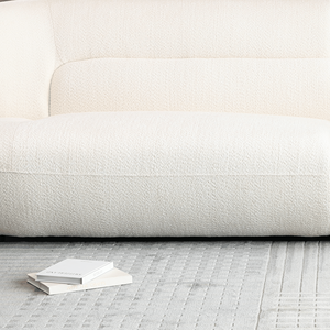 YP40116W stile moderno bianco soggiorno divano curva Design circolare per uso ufficio o camera da letto - Product Image 6